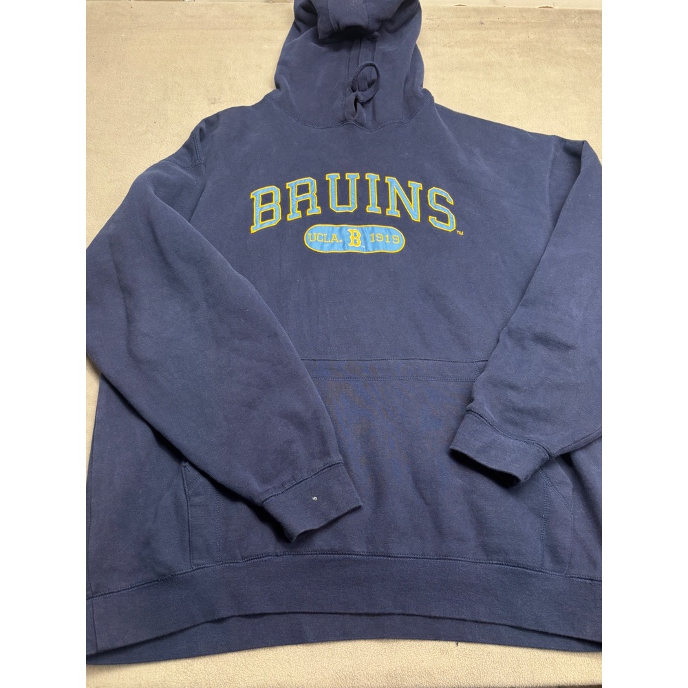 UCLA Bruins Hoodie Mens Navy Blue Graphic Pullover Sweatshirt 1919 Logo